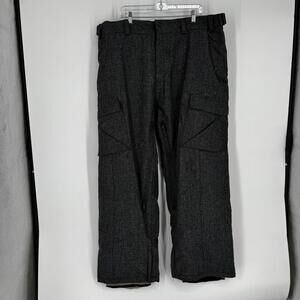 Obermeyer pants mens XL gray snow ski outdoor winter snowbard athetic lined